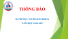 Thông báo Danh mục sách giáo khoa năm học 2026-2027