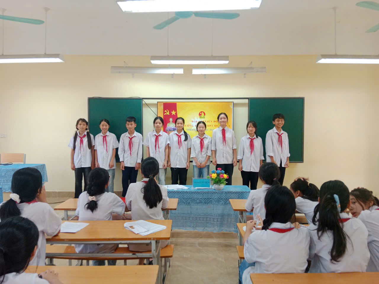 Tổ chức thành công Đại hội Liên đội Trường THCS&THPT Quảng La nhiệm kì 2024-2025